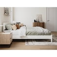 thumbnail image 5 of Pemberly Row King Solid Wood Modern Low Profile Platform Bed in White, 5 of 14