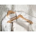 thumbnail image 3 of Wooden Hangers 30 Pack, Wood Coat Hangers for Closet, Heavy Duty Clothes Hangers for Suits, Shirts, Pants, Jackets, Natural Wood Color, 3 of 7