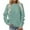 Mint Green, variant on TKLPEHG Sweatshirt for Women Crew Neck Sweatshirt Pullover Casual Fashion Long Sleeve Lightweight Classic Solid Color Loose Pullover (Purple,XXXXXL)