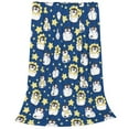 thumbnail image 2 of Zufioo Star Penguin Fleece Blanket Queen Size,Plush Bed Blanket,Ultra Soft Throw Blanket,Plush Fuzzy Cozy Blanket Perfect for Bed,Couch-80"x60", 2 of 7