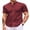 Red, variant on Men's Short Sleeve Button Down Shirt Muscle Fit Mandarin Collar Shirts Business Casual Outfits