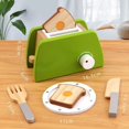 thumbnail image 1 of Mini Wooden Kitchen Cooking Toys Sets Pretend Play House Wooden Simulation Toy Toaster Machine Coffee Machine Food Mixer, 1 of 7