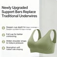 thumbnail image 6 of Weikingp Women's Seamless Smoothing Wireless Bralette Wide Strap Soft Support No Show Everyday Wear Comfort Bra Brown 5XL, 6 of 9