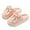 Pink, variant on Women's Plush Bow Slippers - Furry Anti-Slip House Shoes for Indoor & Outdoor Comfort