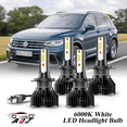 thumbnail image 1 of Compatible con Juego de Lámparas Alta/Baja Volkswagen Tiguan 2019 2020 2021 - 4 Unidades, 10,000LM 6500K Blanco Frío, Bombillas 500% Ultraluminosas, Plug & Play, 1 of 11