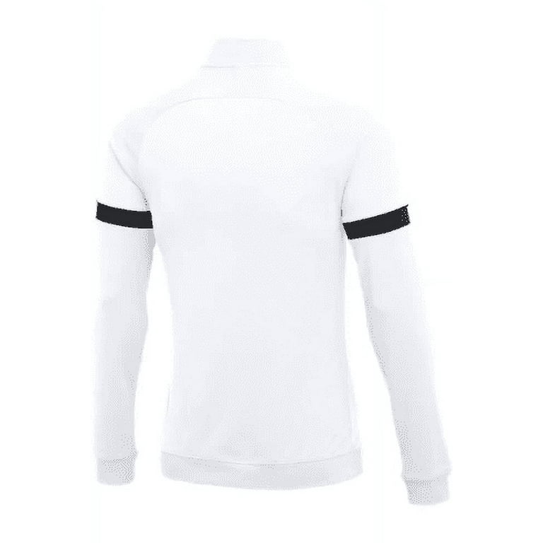 Nike Women's Dri-FIT Academy Knit Soccer Track Jacket, CV2677-100 White/ Black, Medium 