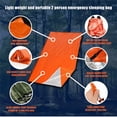 thumbnail image 6 of Portable Waterproof Emergency Survival Sleeping Bag Outdoor Edc Camping Gear Thermal Sack First Aid Rescue Kit Mylar Blanket, 6 of 8