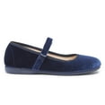thumbnail image 3 of Classic Velvet Mary Janes in Navy (20 M EU/4 M US Toddler), 3 of 6