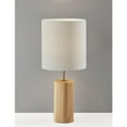thumbnail image 3 of Adesso Dean Table Lamp, Natural Oak Wood with Antique Brass Accent, 3 of 4