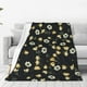 thumbnail image 1 of Balery Daisy Manta de Felpa Suave y Acogedora – Cobija de Franela Aterciopelada para Cama, Lavable y Cálida para Sofá, Mascotas, Transpirable-50"x40", 1 of 7