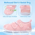 thumbnail image 6 of Barerun Toddler Shoes Washable Adjustable EVA Sandals,Wide Round Toe Pink,10 Toddler, 6 of 8