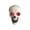 #2, variant on Halloween Plastic Skull Decor Statue – 2 Styles LED Glowing Red Eyes or Unlit, Realistic Skeleton Head Tabletop Ornament for Party Home Gothic Spooky Display