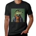thumbnail image 2 of PIKWEEK Art sweater Mr. Crocodile, shirt design with short sleeves, unique artistic charm, T-shirt for children, casual and breathable gifts for men, women, boys and girls Black, 2 of 4
