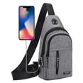 thumbnail image 6 of Vikakiooze homes and Gardens Waterproof Strap Bag Crossbody Backpack With USB Hole With Headphone Hole Strap Backpack Hiking Backpack Multipurpose Crossbody Chest Bag, 6 of 8