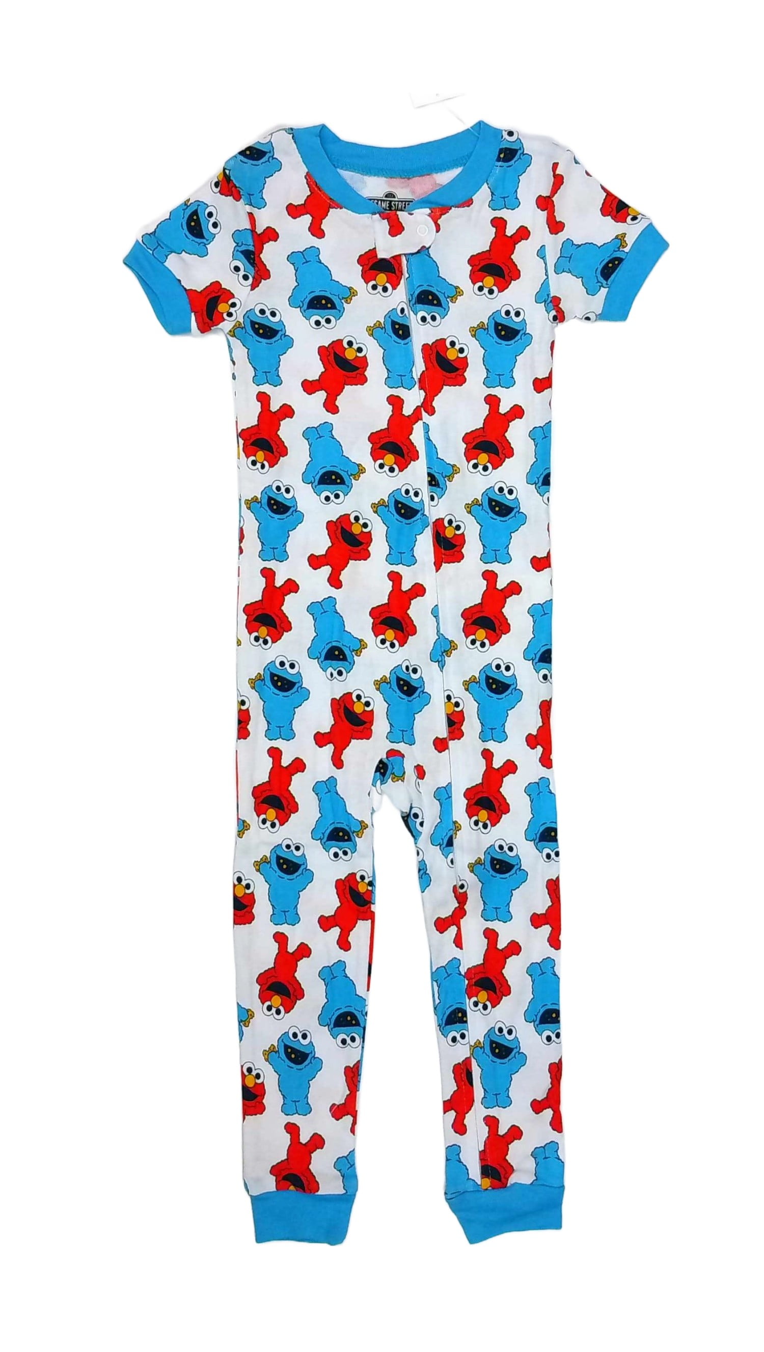 Sesame Street Toddler Kids' Union Suit Embroidered Hooded