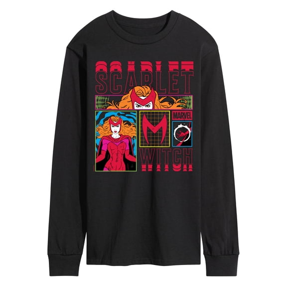 Marvel - Blacklight Scarlet Witch - Men's Long Sleeve Graphic T-Shirt