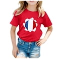 thumbnail image 1 of TZEWGL Cute Shirt For Kid Sport Prints Short Sleeve Round Neck Basic Clothes For Newborns size 8-9T, 1 of 5