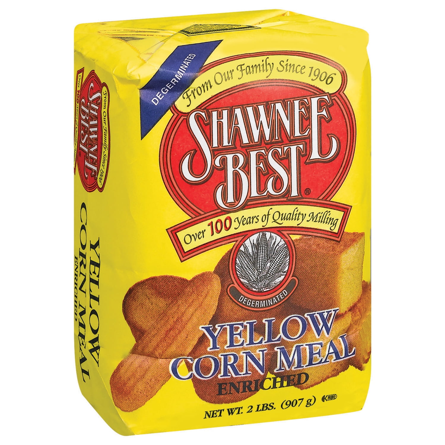 Shawnee Best® Yellow Degerminated Enriched Corn Meal 2 Lb Bag Walmart