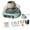 Green, variant on Tachiuwa Mini Pottery Wheel Kit with 8Pcs Sculpting Tools Compact Electric Clay Wheel for Children Adults Beginners DIY Craft Supplies Gray