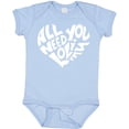 thumbnail image 3 of Inktastic All You Need is Love White Heart Shape Boys or Girls Baby Bodysuit, 3 of 5