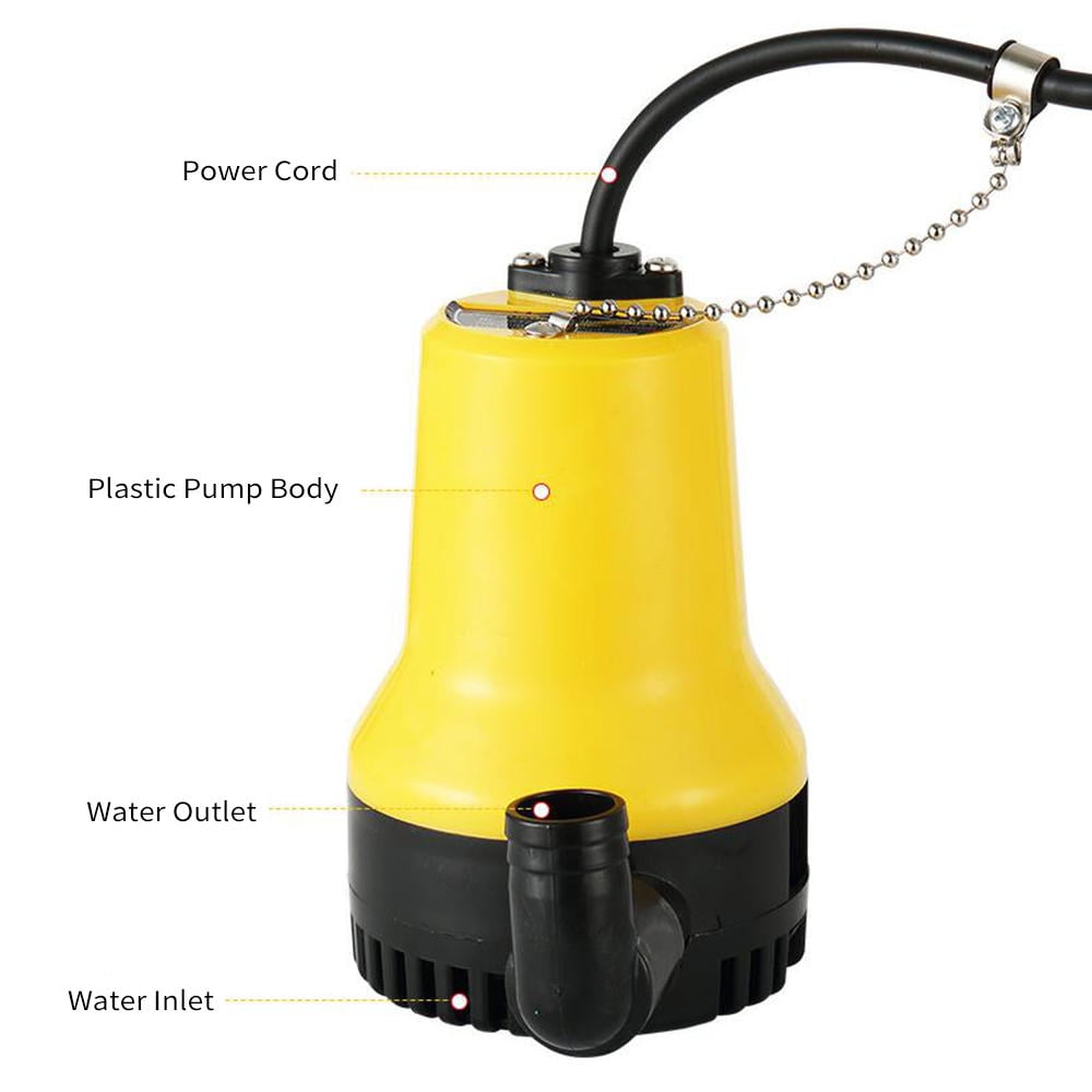 Suodoka 24V Submersible Water Pump – Quiet, High‑Flow, Copper Motor, Long Cord – Ideal for Car Wash, Pool, Garden, Pond Drainage