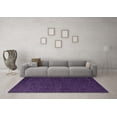 thumbnail image 3 of Ahgly Company Indoor Square Oriental Purple Industrial Area Rugs, 7' Square, 3 of 4