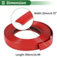 thumbnail image 4 of Kit de tira de moldura de ventana Unique Bargains para parachoques de automóvil exterior, adhesivo autoadhesivo a prueba de rasguños, sticker decorativo de 16.4ft x 0.79" Rojo 1 juego, 4 of 7
