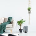 thumbnail image 2 of Shisuyan Support de Pot de Fleurs Suspendu Intérieur Macramé Support de Plante Intérieur Coton Blanc Style Bohème Moderne, 2 of 9