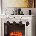 thumbnail image 5 of Fireplace Stocking and Garland Hanger, 2 in 1 Mantel Hanger for Garland, Fireplace Stocking Holders for Mantle Garland Hooks for Xmas Holiday Home Party Decoration, 5 of 7