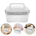 thumbnail image 1 of unbranded Caja Organizadora De Medicamentos Transparente Con Asa Para Almacenamiento Y Viajar Portátil, 1 of 8