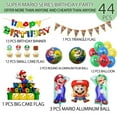 thumbnail image 4 of M-ario Party Supplies-44 pcs M-ario Birthday Decorations Includes Mario Birthday Banner,M-ario Bros foil Balloons Cake Toppers ect M-ario Theme Party Decorations, 4 of 8