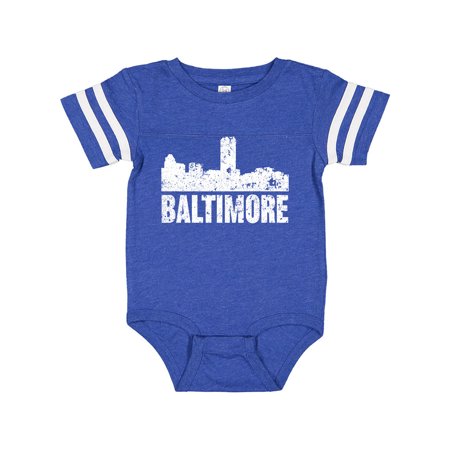 

Inktastic Baltimore Skyline Grunge Gift Baby Boy or Baby Girl Bodysuit