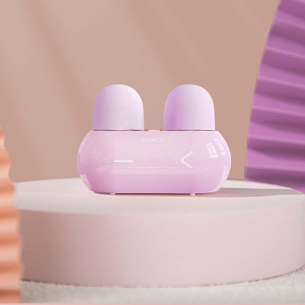 Limpiador de lentes de ultrasónico Linda vibración Caja de almacenamiento de limpieza de 3 tiempo de tiempo de tiempo de Arandela de lentes USB o batería AAA , púrpura Macarena Limpiador de lentes de contacto