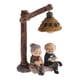 thumbnail image 5 of Ounissouiy Feliz pareja de ancianos estatuilla resina vejez vida hogar Decoración gato Gato 2piezas, 5 of 6