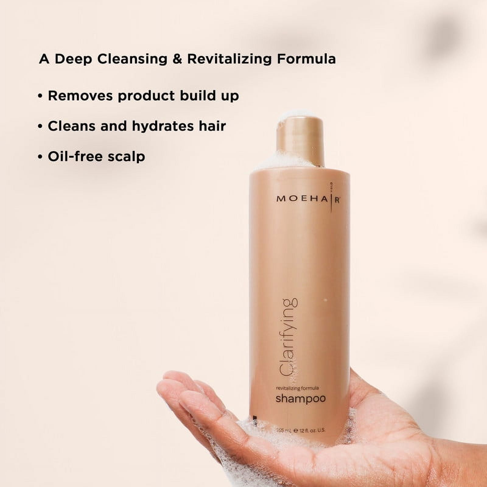 Moehair Clarifying Shampoo and Leave-In Conditioner Set with Floral Scent, 2 Piece