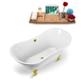 thumbnail image 6 of 60" Streamline N920CH-GLD Clawfoot Tub and Tray With External Drain, 6 of 7