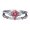 Rouge, variante sur Wuztai Liquidation Mode Femme Diamant Bijoux Couple 1 Paire Bagues Ensemble Taille 6 Offres Rabais de 90 %