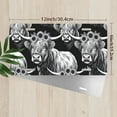 thumbnail image 2 of License Plate, Patterned Highland Cows Decorative Front,Personalized Stainless Steel License Plate Cover For Men Women,12.2" X 6.2", 2 of 6