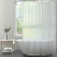 thumbnail image 7 of Inosoo Tuxtured Frosted Shower Curtain Liner, 48"Wx 72"H Heavy Duty Waterproof EVA Translucent Plastic Stall Shower Liner, Mold and Mildew Resistant, 7 of 7