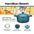 thumbnail image 7 of YANGLI 3-Quart Enameled Cast Iron Dutch Oven, Navy with Cream Interior Even Heat Distribution Easy-Grip Handles for Braising Roasting Stewing Bread Baking, 7 of 7