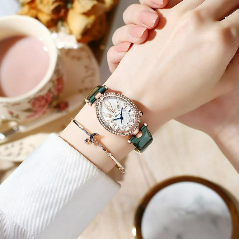 Women Wrist Watches Leather Top Brand Luxury Diamond Ladies Watches For Female Clock Relogio Feminino 2022 Watches Quartz Wristwatches