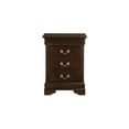 thumbnail image 4 of Homestock Vintage Visions Nightstand With Dovetailed Drawers and Traditional Design, Ideal for Storing Bedside Essentials with Lasting Durability-Color:Cappuccino,Size:3 Drawer, 4 of 6