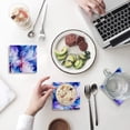 thumbnail image 1 of RYLABLUE Gorgeous Line Set of 6 Coaster for Drinks, Absorbent Ceramic Stone Coasters Cup Mat with Cork Base for Home Kitchen Room Coffee Table Bar Decor, 1 of 4