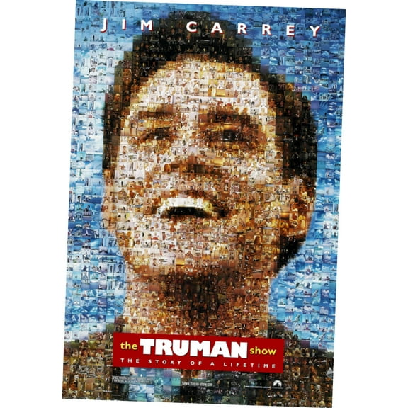 Truman Show The Movie Poster 24in x36in Art Poster 24x36 Multi-Color Square Adults Poster Time