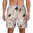 thumbnail image 2 of Picia Funny Chicken pattern Mens Swim Trunks with Compression Liner Stretch Beach Shorts Quick Dry with Zipper Pockets No-Chafing Board Shorts-Large, 2 of 9