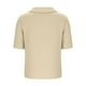 thumbnail image 4 of Vestidos Casuales Para Mujer, Blusas De Mujer De Moda Blusa de manga corta con cuello abierto y doble botonadura para mujer, 4 of 9