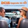 thumbnail image 2 of TOGUARD Dash Cam Front and Rear 5Ghz Wifi GPS, 4K Dash Camera for Cars with 64G SD Card, 3.16" Touch Screen Night Vision Car Camera, Voice Commands, G-Sensor, APP, 2 of 14