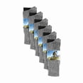 thumbnail image 2 of Sock Snob - 6 Pairs Mens Breathable Cushioned Crew Hiking Wool Socks with Reinforced Heel & Toe, 2 of 2