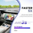 thumbnail image 3 of Wireless CarPlay Adapter – Seamless Wired to Wireless Conversion, Compact Design with USB & Type-C, Lag-Free Connectivity & Stable Car Control (Black), 3 of 8