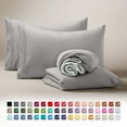 thumbnail image 1 of Clara Clark Sábanas Tamaño King Divididas para Cama Ajustable, Bolsillo Profundo, 5 Piezas, Juego de Microfibra Ultrasuave Lujo Hotel, Gris Plata, 1 of 8